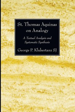 St. Thomas Aquinas on Analogy - Klubertanz, George P. Sj