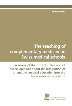 The teaching of complementary medicine in Swiss medical schools - Nicolao, Marie