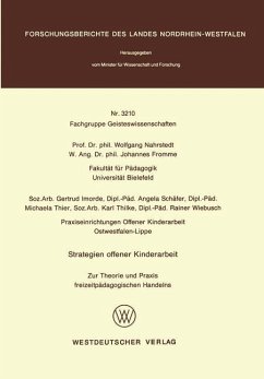 Strategien offener Kinderarbeit - Nahrstedt, Wolfgang
