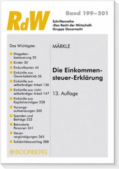 Die Einkommensteuer-Erklärung - Märkle, Rudi W.