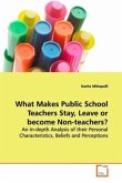 What Makes Public School Teachers Stay, Leave or become Non-teachers?