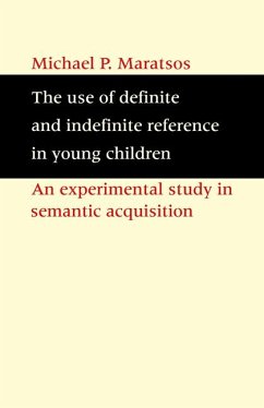 Cover The Use of Definite and Indefinite Reference in Young Children