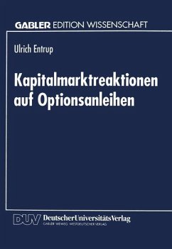 Kapitalmarktreaktionen auf Optionsanleihen - Entrup, Ulrich