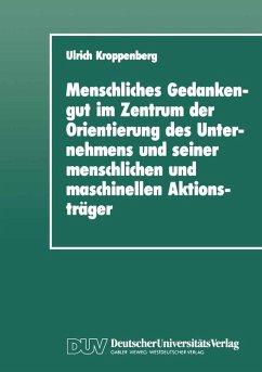 Cover Menschliches Gedankengut im Zentrum der Orientierung des Unternehmens und seiner menschlichen und maschinellen Aktionsträger