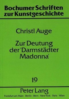 Cover Zur Deutung der 'Darmstädter Madonna'