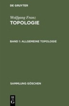 Allgemeine Topologie - Franz, Wolfgang