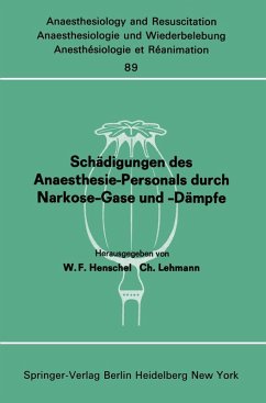 Cover Schädigungen des Anaesthesie-Personals durch Narkose-Gase und -Dämpfe