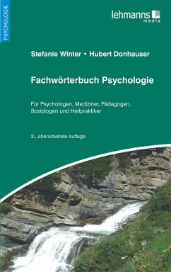 Fachwörterbuch Psychologie - Winter, Stefanie;Donhauser, Hubert