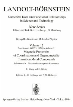 Electron Paramagnetic Resonance / Paramagnetische Elektronenresonanz / Landolt-Börnstein, Numerical Data and Functional Relationships in Science and Technology 12b - König, E.;König, G.