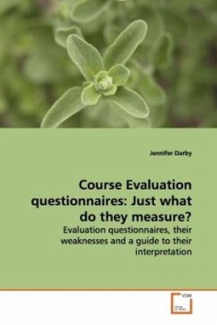 Course Evaluation questionnaires: Just what do they measure? - Darby, Jennifer