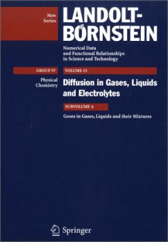 Gases in Gases, Liquids and their Mixtures / Landolt-Börnstein, Numerical Data and Functional Relationships in Science and Technology Vol.15A - Winkelmann, J.