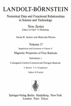 Conjugated Carbon-Centered and Nitrogen Radicals / Konjugierte Kohlenstoff- und Stickstoff-Radikale / Landolt-Börnstein, Numerical Data and Functional Relationships in Science and Technology Vol.17c - Berndt, A.;Neugebauer, F. A.