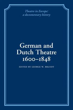 Cover German and Dutch Theatre, 1600 1848