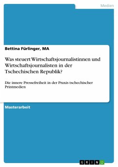 Was steuert Wirtschaftsjournalistinnen und Wirtschaftsjournalisten in der Tschechischen Republik? - Fürlinger, MA, Bettina