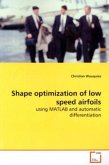 Shape optimization of low speed airfoils