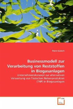 Businessmodell zur Verarbeitung von Reststoffen in Biogasanlagen - Gaisch, Franz