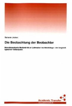 Die Beobachtung der Beobachter - Lindner, Stefanie