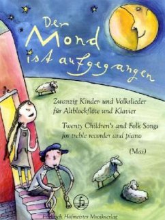 Cover Der Mond ist aufgegangen, für Altblockflöte und Klavier
