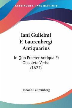 Cover Iani Gulielmi F. Laurenbergi Antiquarius