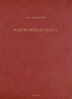 Papyri Bodleianae I - Salomons, R. P.