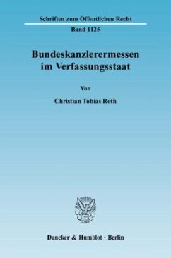 Cover Bundeskanzlerermessen im Verfassungsstaat.