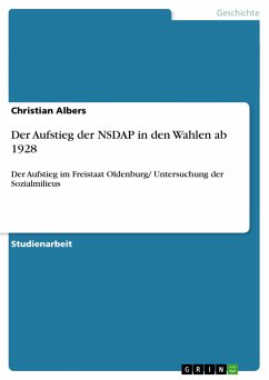 Der Aufstieg der NSDAP in den Wahlen ab 1928 - Albers, Christian