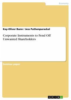 Corporate Instruments to Fend Off Unwanted Shareholders - Puthenpurackal, Jess;Bunn, Kay-Oliver