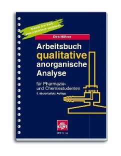 Arbeitsbuch qualitative anorganische Analyse für Pharmazie- und Chemiestudenten - Häfner, Dirk