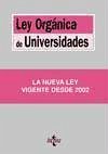 Ley orgánica de universidades