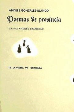 Poemas de provincia - González-Blanco, Andrés