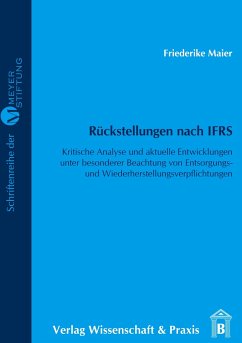 Rückstellungen nach IFRS. - Maier, Friederike