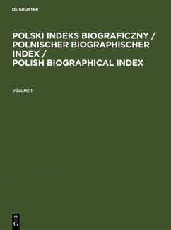 Cover Polski Indeks Biograficzny