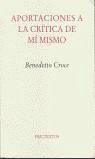 Cover Aportaciones a la crítica de mi mismo