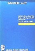 Crítica de la raó pura ; ¿Què és il lustració?