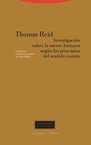 Investigación sobre la mente humana según los principios del sentido común - Thomas, Roy; Reid, Thomas