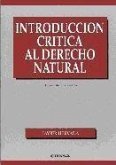 Introducción crítica al derecho natural