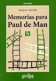 Memorias para Paul de Man - Derrida, Jacques; Derrida, Paul