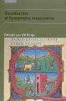 Introducción al humanismo renacentista Cover Introducción al humanismo renacentista