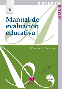 Manual de evaluación educativa - Casanova, María Antonia