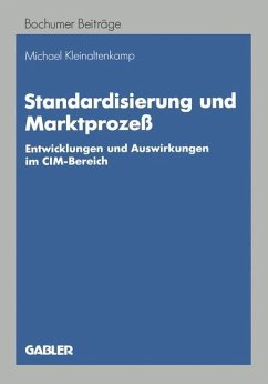 Standardisierung und Marktprozeß - Kleinaltenkamp, Michael