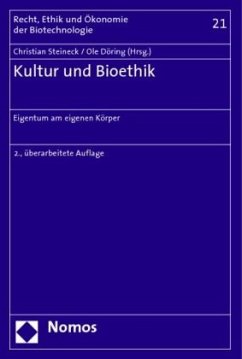 Kultur und Bioethik - Steineck, Christian / Döring, Ole (Hrsg.)