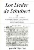 Los Lieder de Schubert III Los Lieder de Schubert III