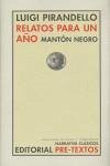 Cover Relatos para un año ; Mantón negro