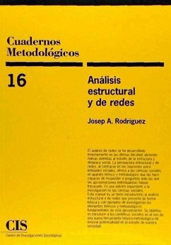 Análisis estructural y de redes - Rodríguez Díaz, Josep A.