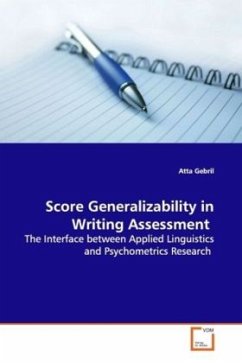 Cover Score Generalizability in Writing Assessment