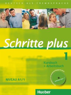 Kursbuch + Arbeitsbuch, m. Audio-CD / Schritte plus - Deutsch als Fremdsprache 1