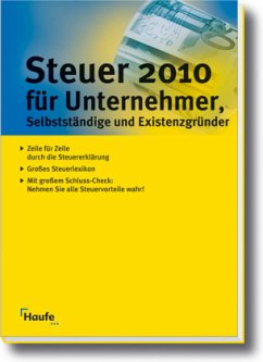 Cover Steuer 2010 für Unternehmer, Selbständige und Existenzgründer