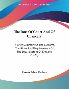 The Inns Of Court And Of Chancery