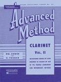 H. Voxman Rubank Advanced Method Clarinet Vol. 2 Clarinet Sheet Music and Instruction Songbook Advanced Scales, Duets and Solo Prep Rubank Publications Music Teacher Resource