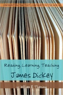 Cover Reading, Learning, Teaching James Dickey